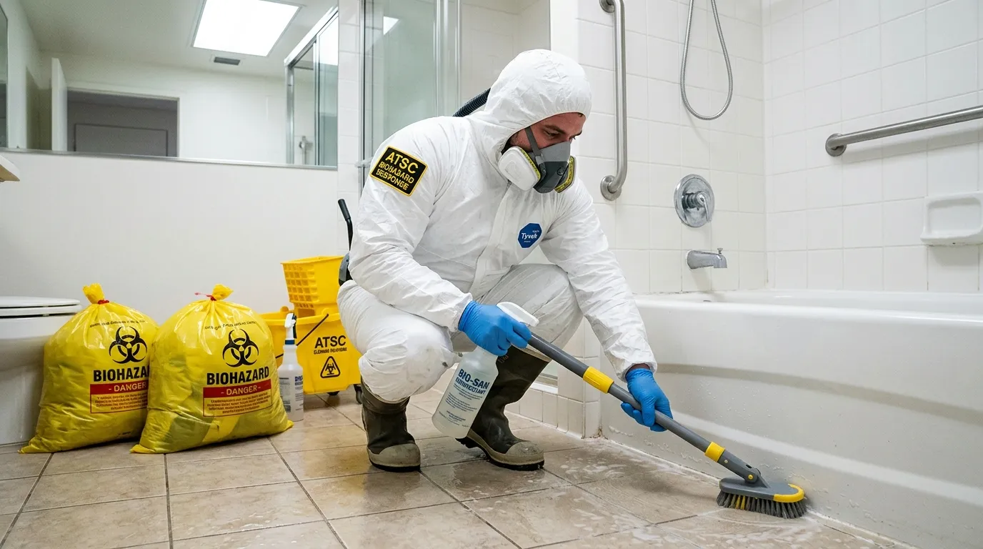 Decontamination equipment deployed for Blood Cleanup in Dover